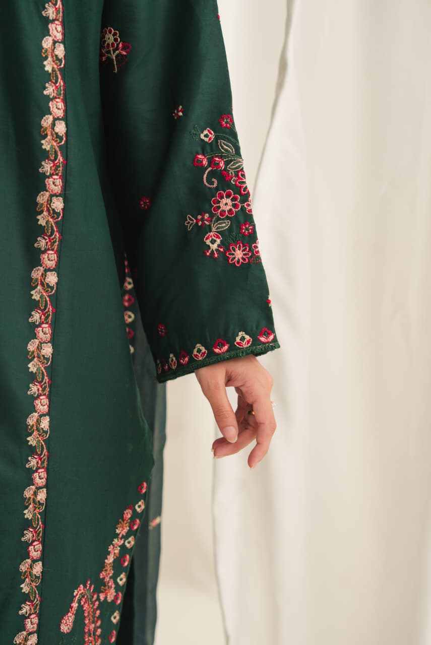 SOHA Embroidered 3PC Plazo Suit