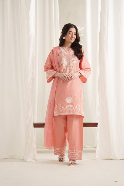 RIWAYAT Embroidered 3PC Farshi Suit