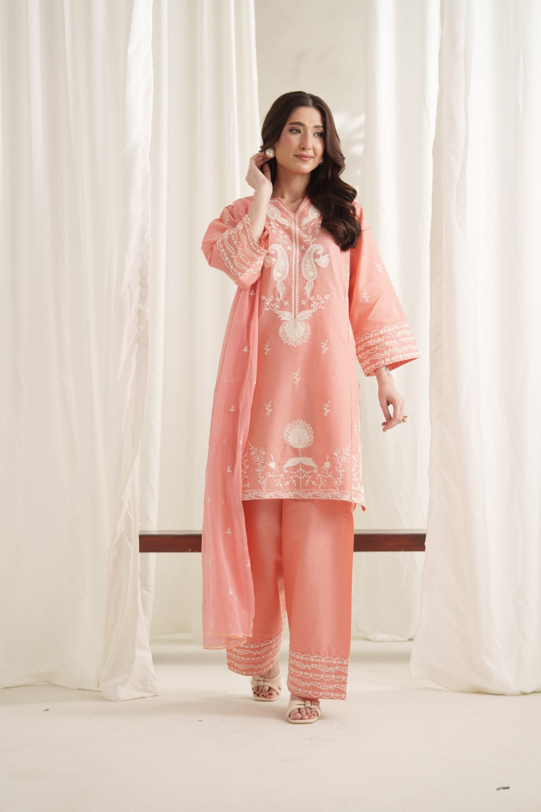 RIWAYAT Embroidered 3PC Farshi Suit