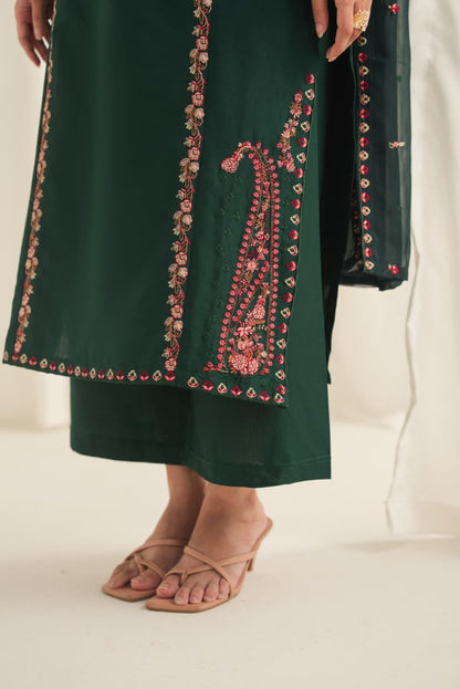 SOHA Embroidered 3PC Plazo Suit