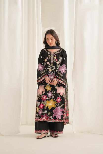 ISHQ Embroidered 3PC Plazo Suit