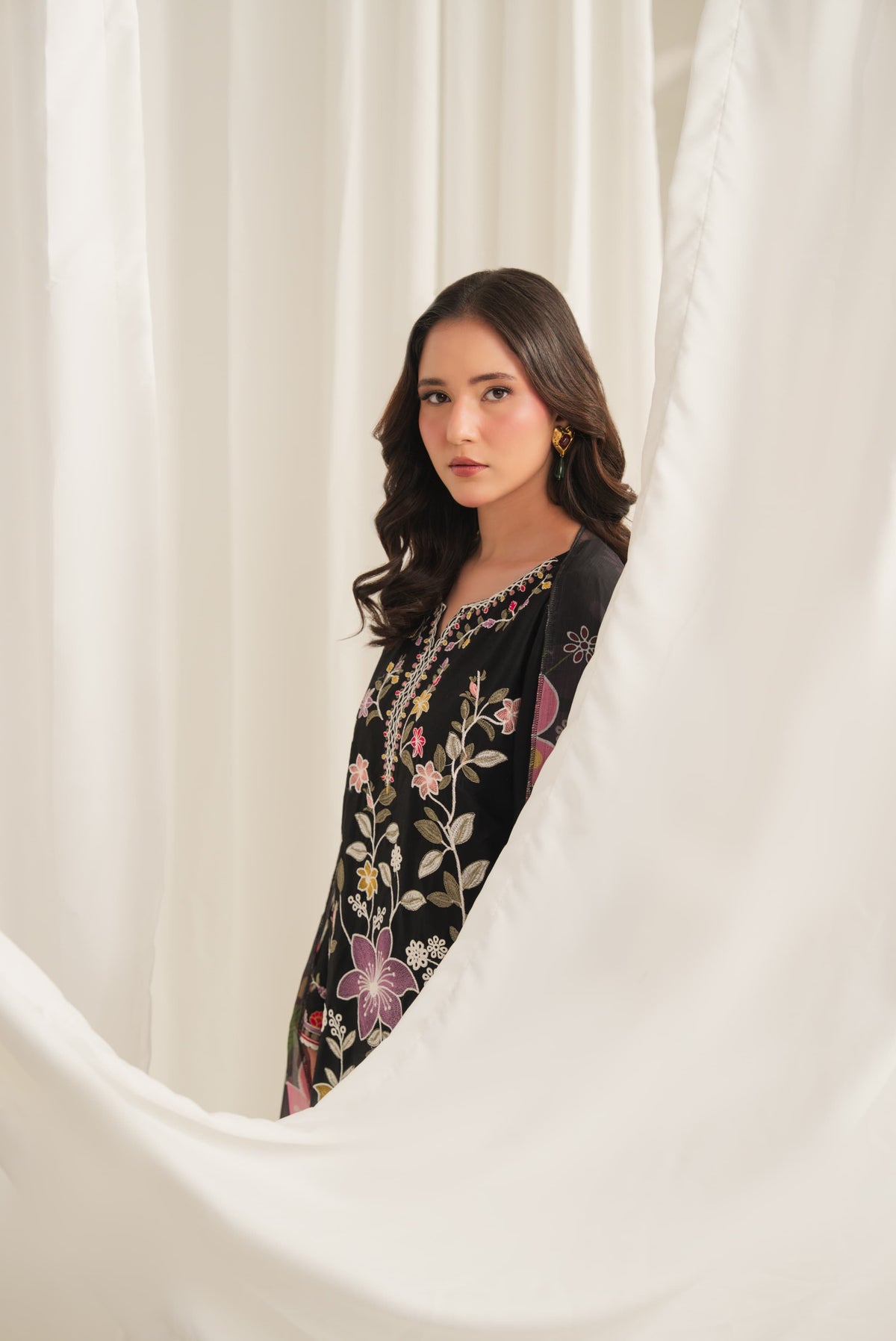 ISHQ Embroidered 3PC Plazo Suit