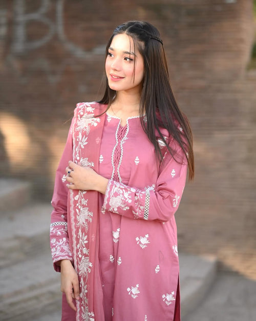 NAZNEEN Embroidered 3PC Lawn Suit