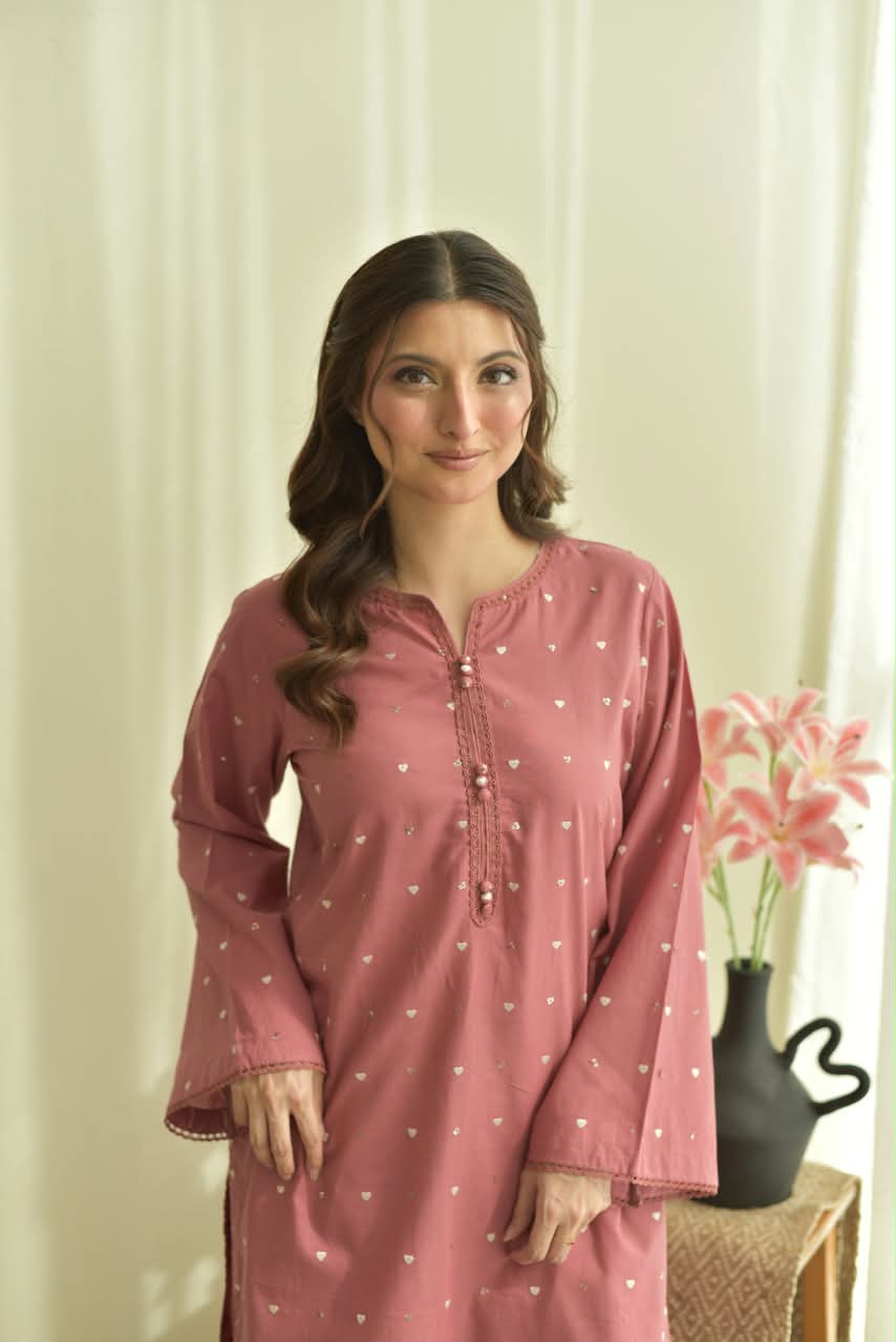 DILARA Black Embroidered 3PC Farshi Suit
