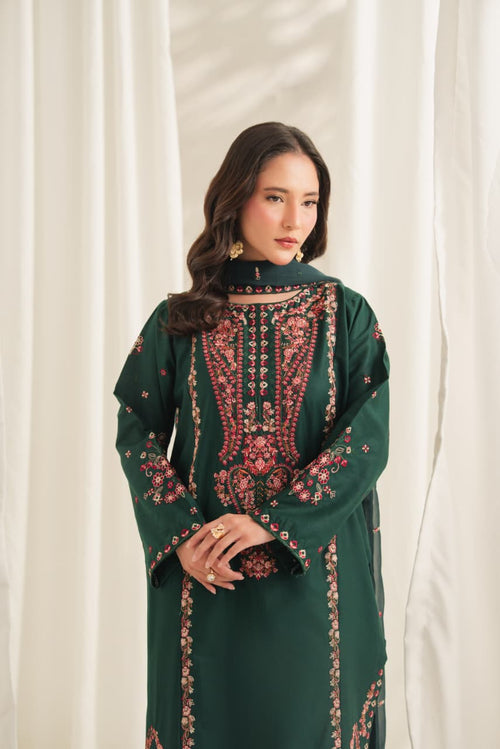 SOHA Embroidered 3PC Plazo Suit