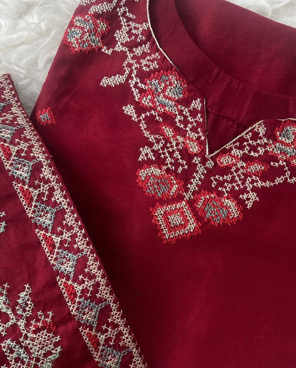 DUA EMBROIDERY 2PC (FARSHI)
