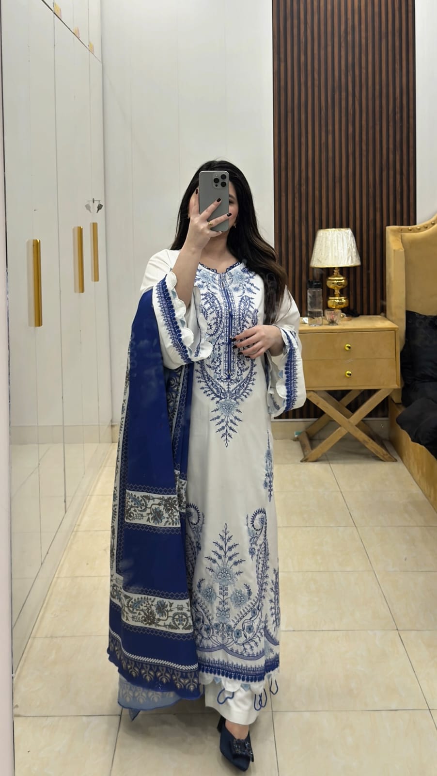 FANA EMBROIDERED 3PC (SHAWL)