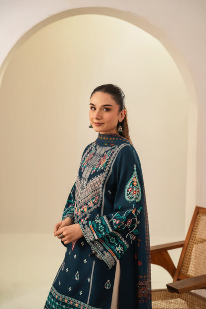 SAJJAL EMBROIDERED 3PC (FARSHI)