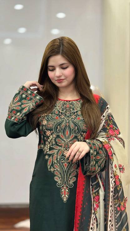 DINAR EMBROIDERY 3PC