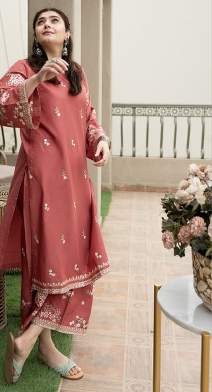 ELAAN EMBROIDERED 3PC (PLAZO)