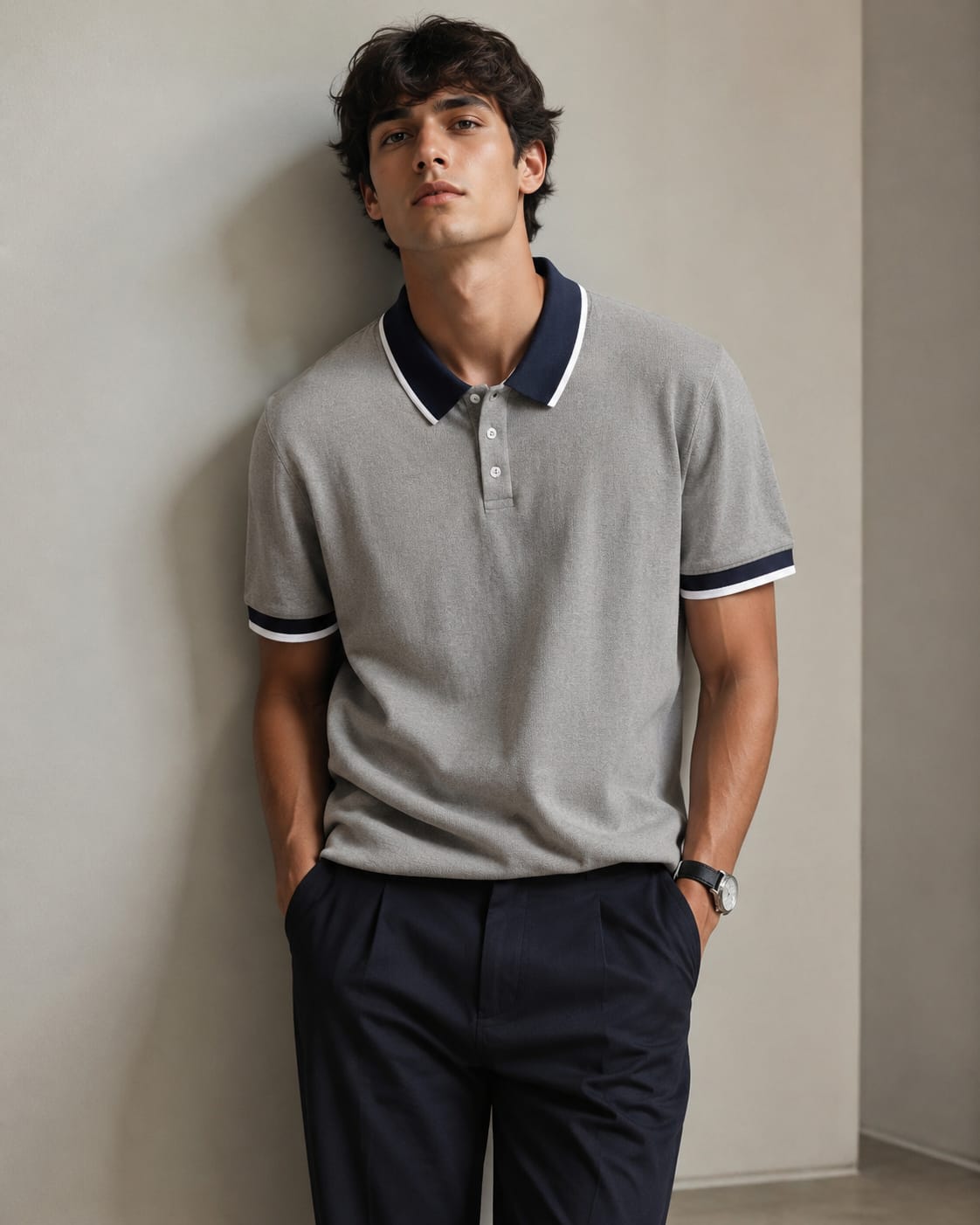 Men's Pink Classic Polo Shirt