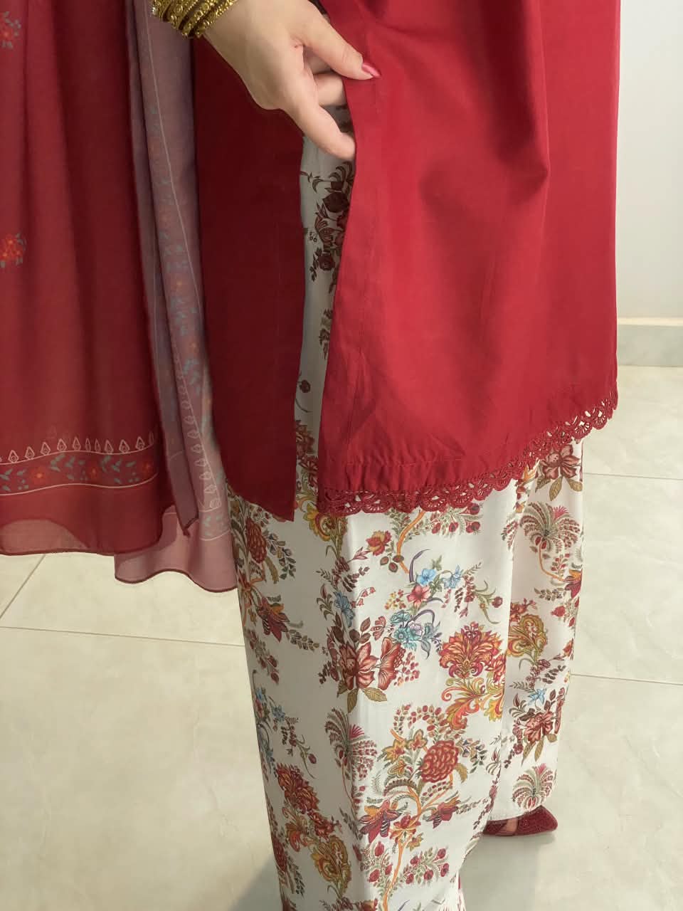 KESAR EMBROIDERED 3PC (FARSHI)