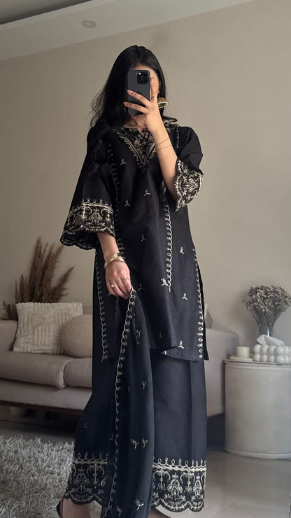 BAREEN EMBROIDERED 3PC