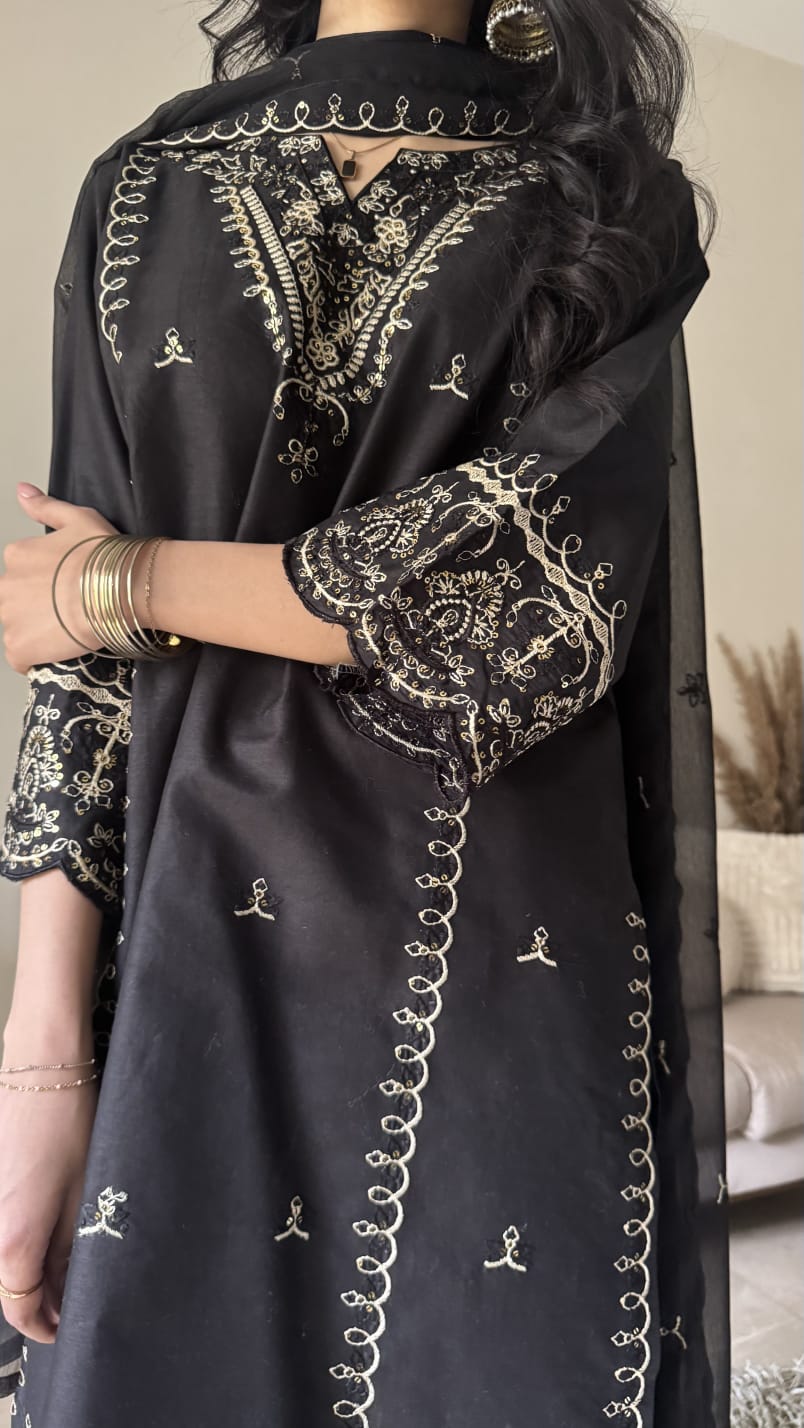 BAREEN EMBROIDERED 3PC