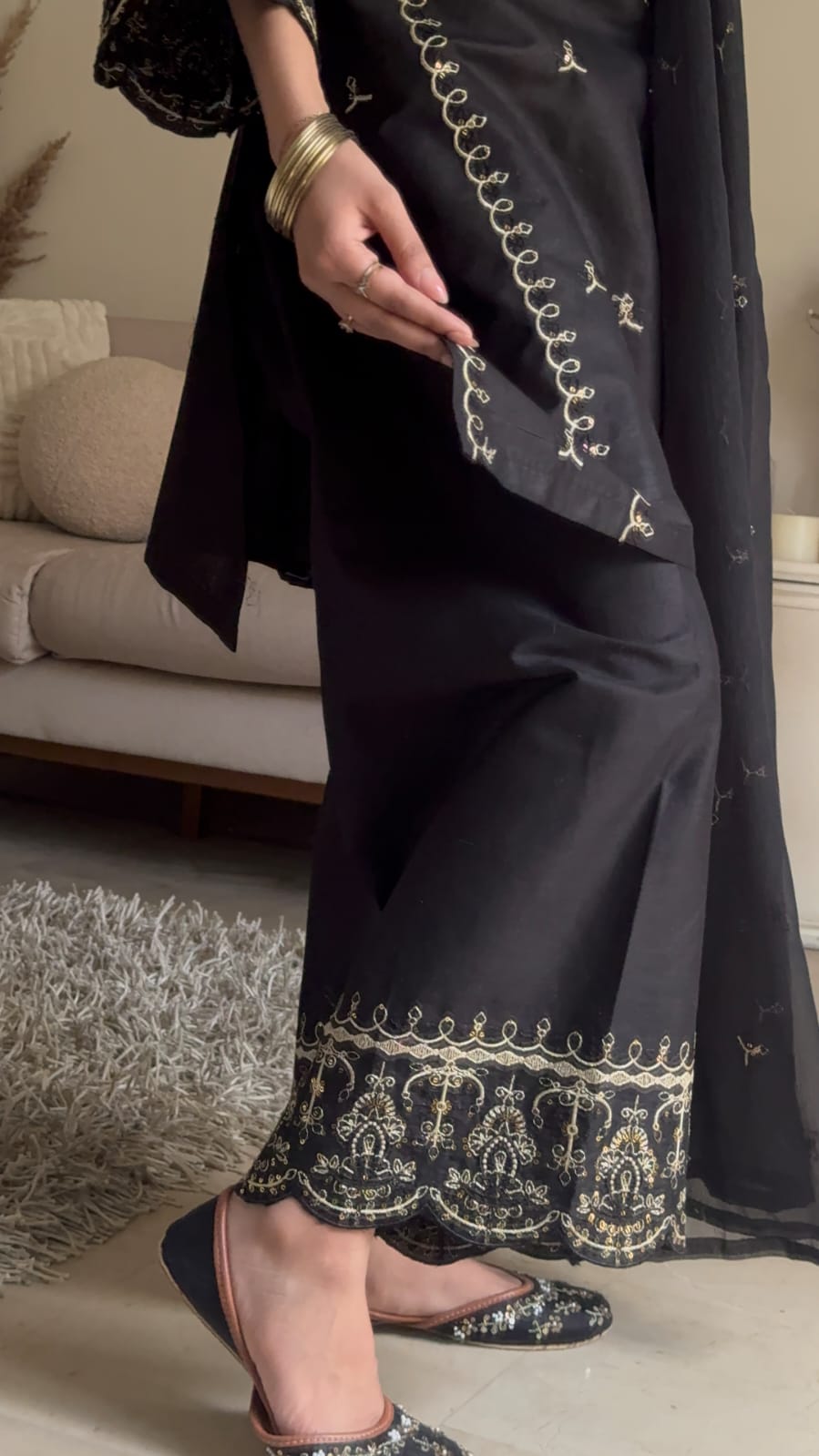 BAREEN EMBROIDERED 3PC