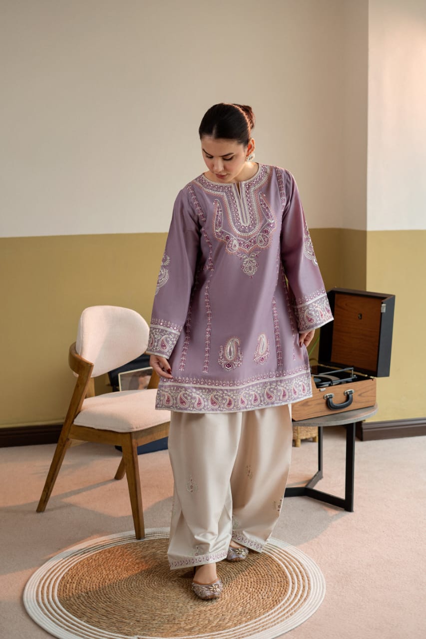 ZAHRA EMBROIDERY 2PC (FARSHI)