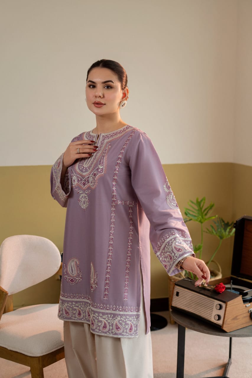 ZAHRA EMBROIDERY 2PC (FARSHI)