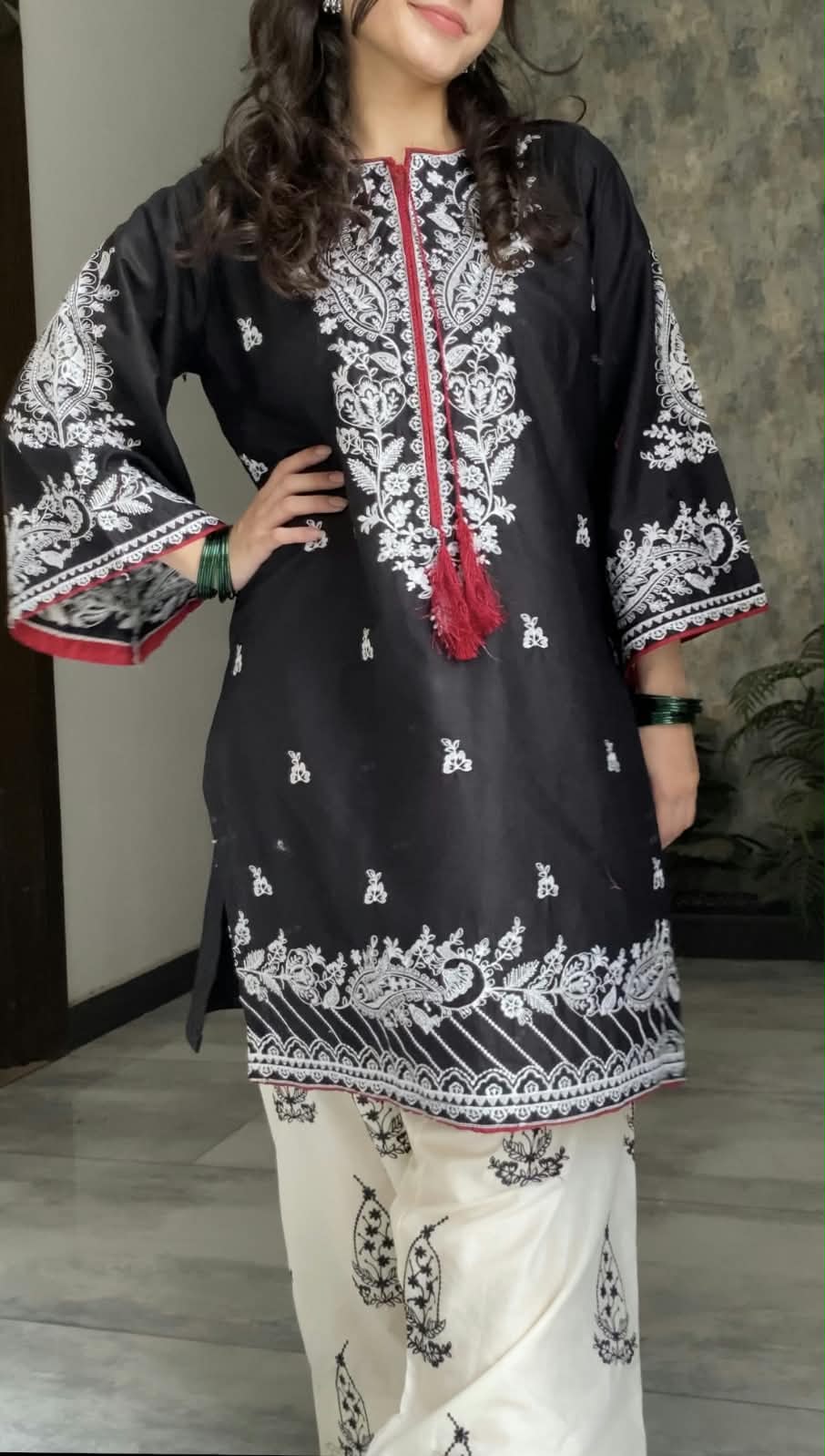 SAFEER EMBROIDERY 2PC (FARSHI)